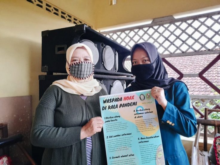 Lewat Poster Mahasiswi Undip Kampanyekan Berita Anti Hoax Saat Pandemi