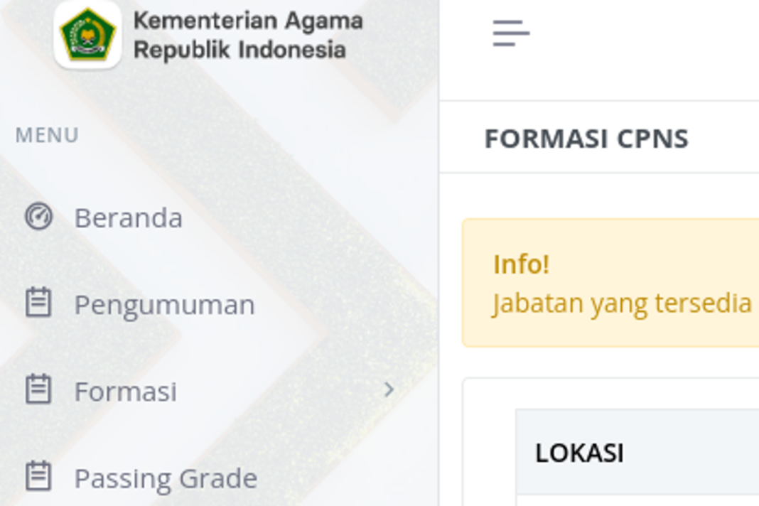 PENGUMUMAN Formasi CPNS 2024 Kemenag PDF Banyak Dicari Cek Link Resmi