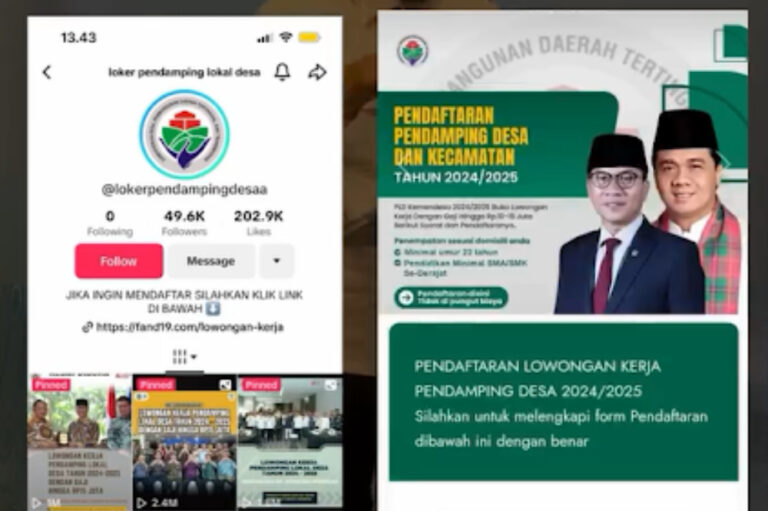 Waspada Hoax Lowongan Kerja Pendamping Desa 2025 Cek Fakta Kapan