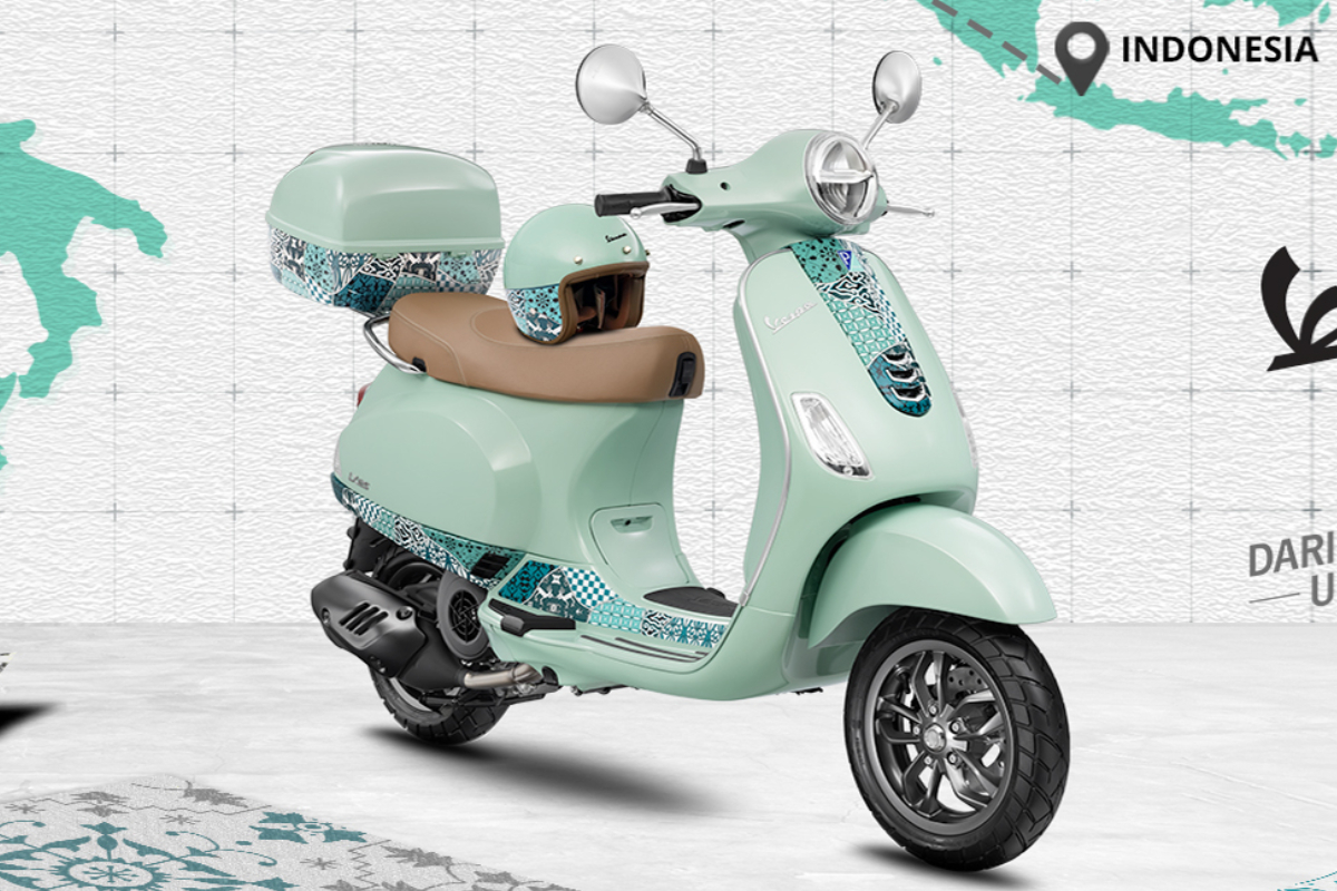 Cara modifikasi Vespa matic agar tampil trendy