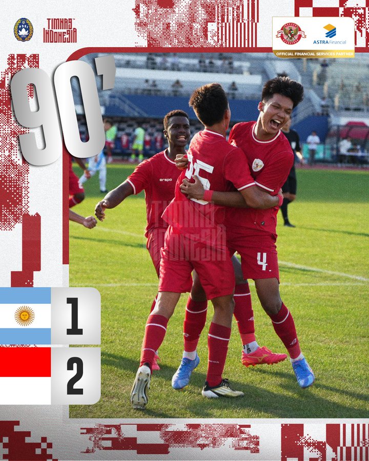 Indonesia Kalahkan Argentina