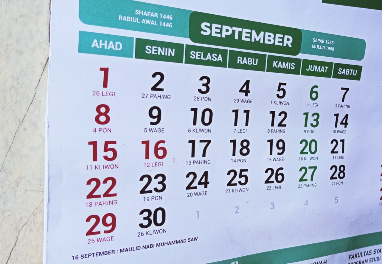 Kalender september