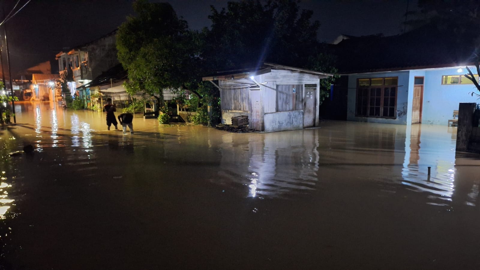 Banjir di desa sidareja