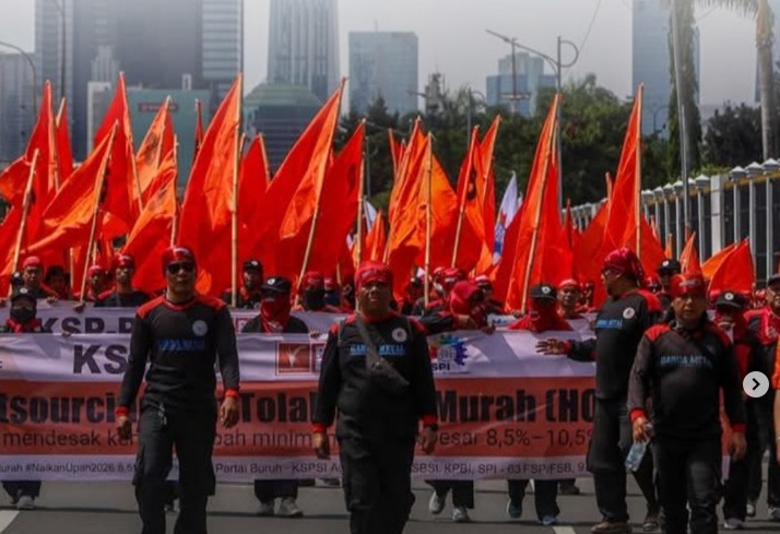 Isi Tuntunan Demo Buruh 22 November 2025: Lokasi Aksi di Mana Saja? (Foto : Instagram @kspi_citu)