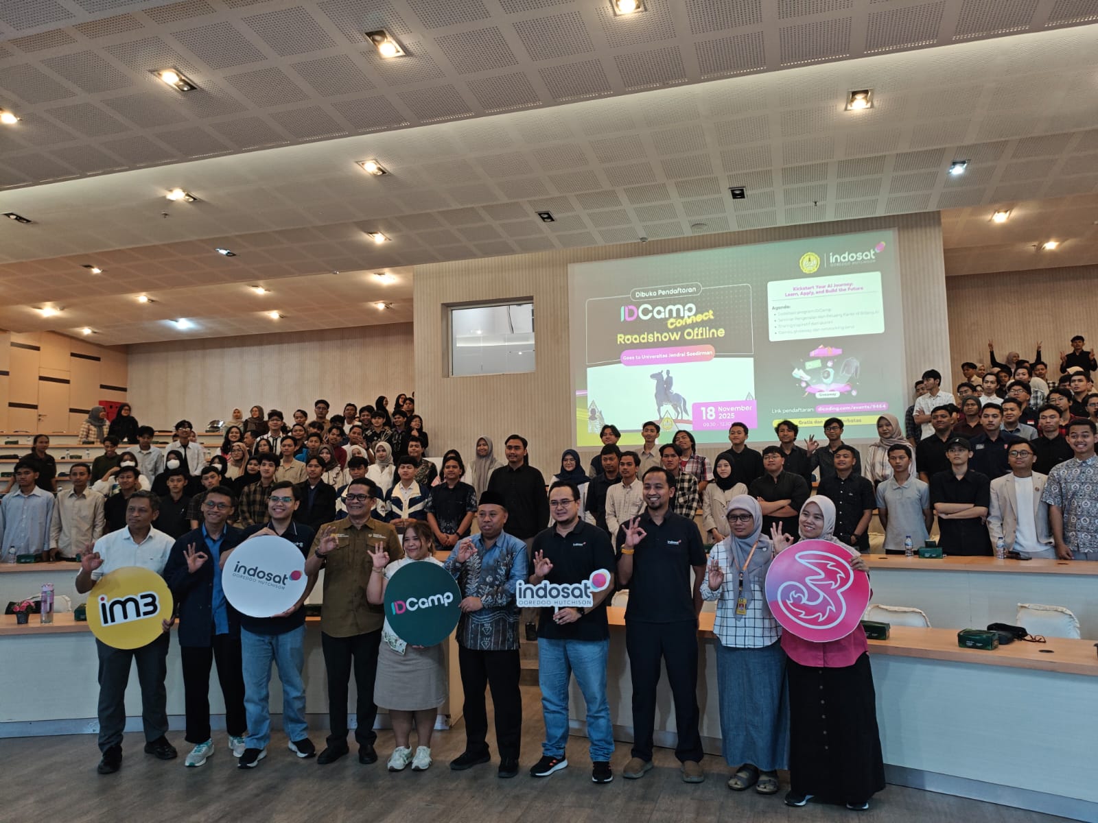 Gelaran IDCamp Connect di Unsoed Purwokerto, Selasa (18/11/2025).(Shandi)