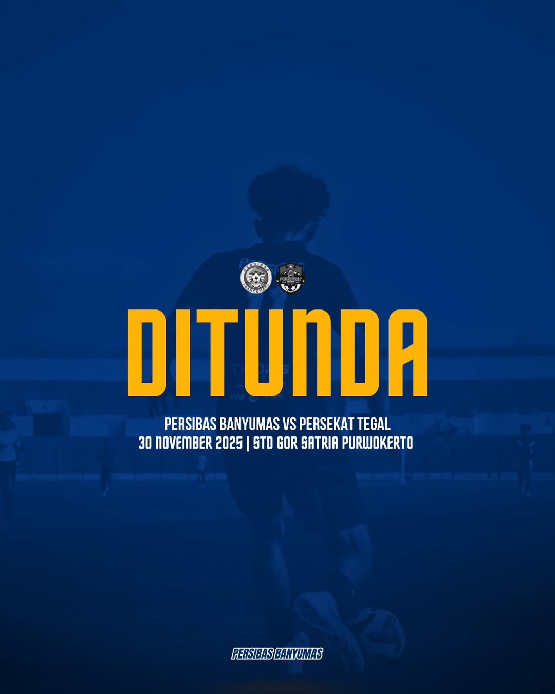 Jadwal pertandingan ujicoba Persibas Banyumas melawan Persekat Tegal ditunda.(dok Persibas)