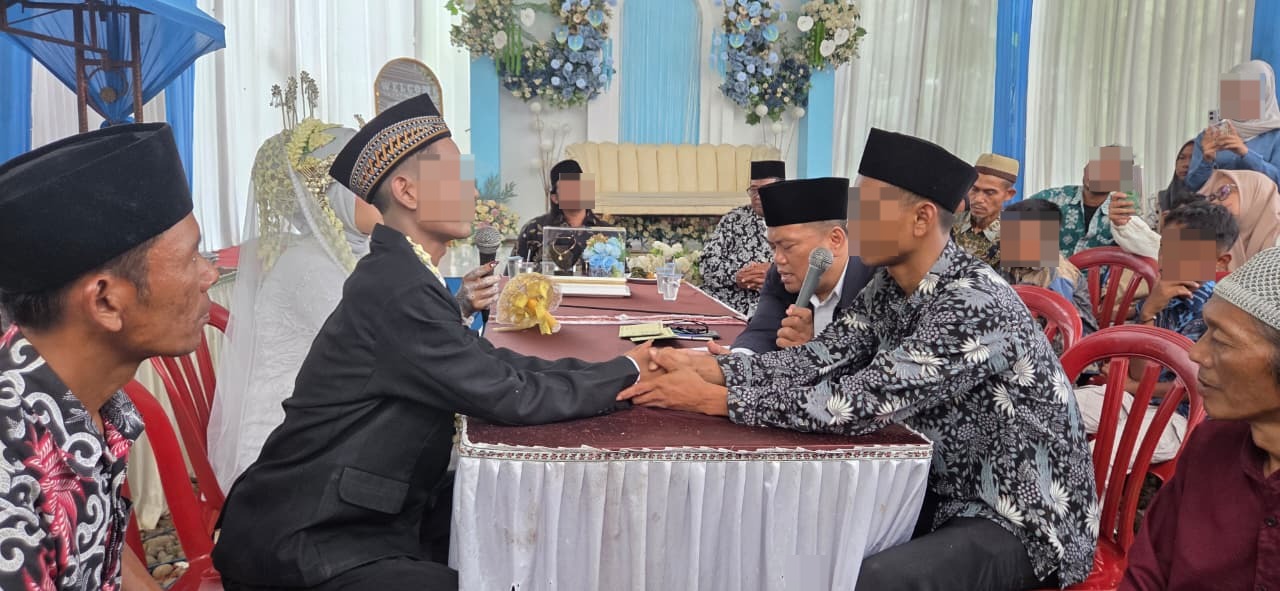 Rutan Kelas IIB Banyumas izinkan warga binaannya menjadi wali nikah, Jumat (12/12/2025).(dok Rutan Banyumas)