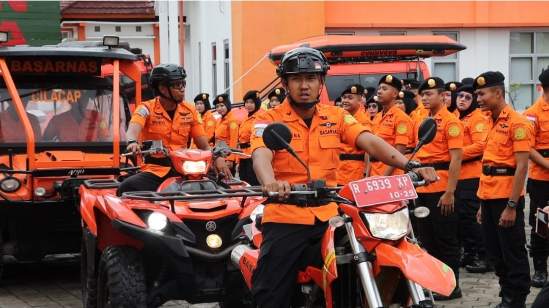 Sebanyak 120 personel Basarnas Cilacap disiagakan untuk menghadapi masa libur Natal dan Tahun Baru 2025–2026. (Basarnas Cilacap)