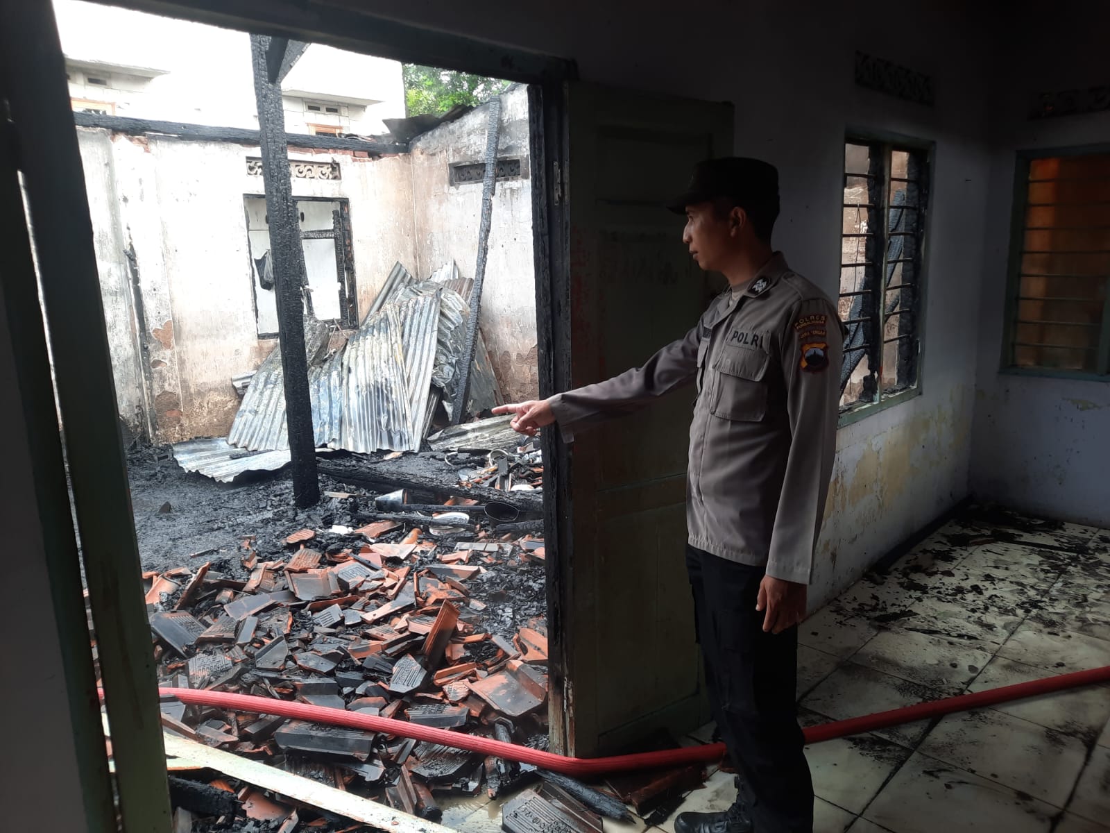 Rumah Lansia di Purbalingga tebakar.