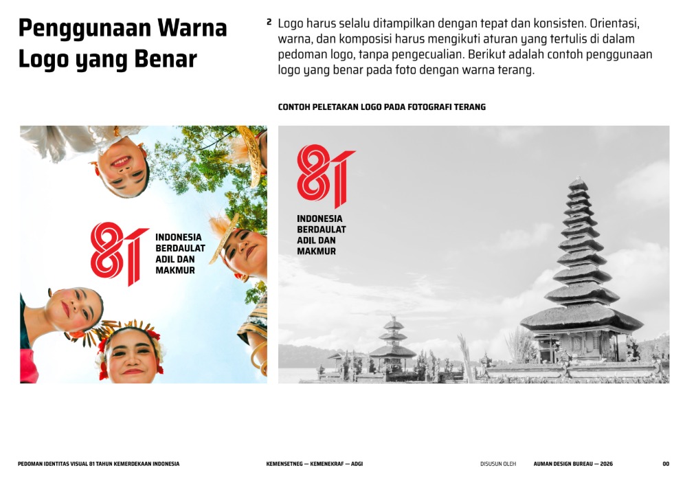 Pedoman Penggunaan Logo HUT ke-81 RI Dirilis, Jangan Sampai Salah! Ini Aturan Lengkap Identitas Visual 81 Tahun Kemerdekaan Indonesia. (Foto : Dok Kemensetneg RI)